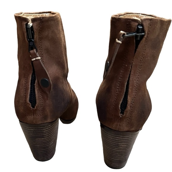 Rag & Bone Brown Back Zip Booties Size 39 / 9 - Picture 7 of 13